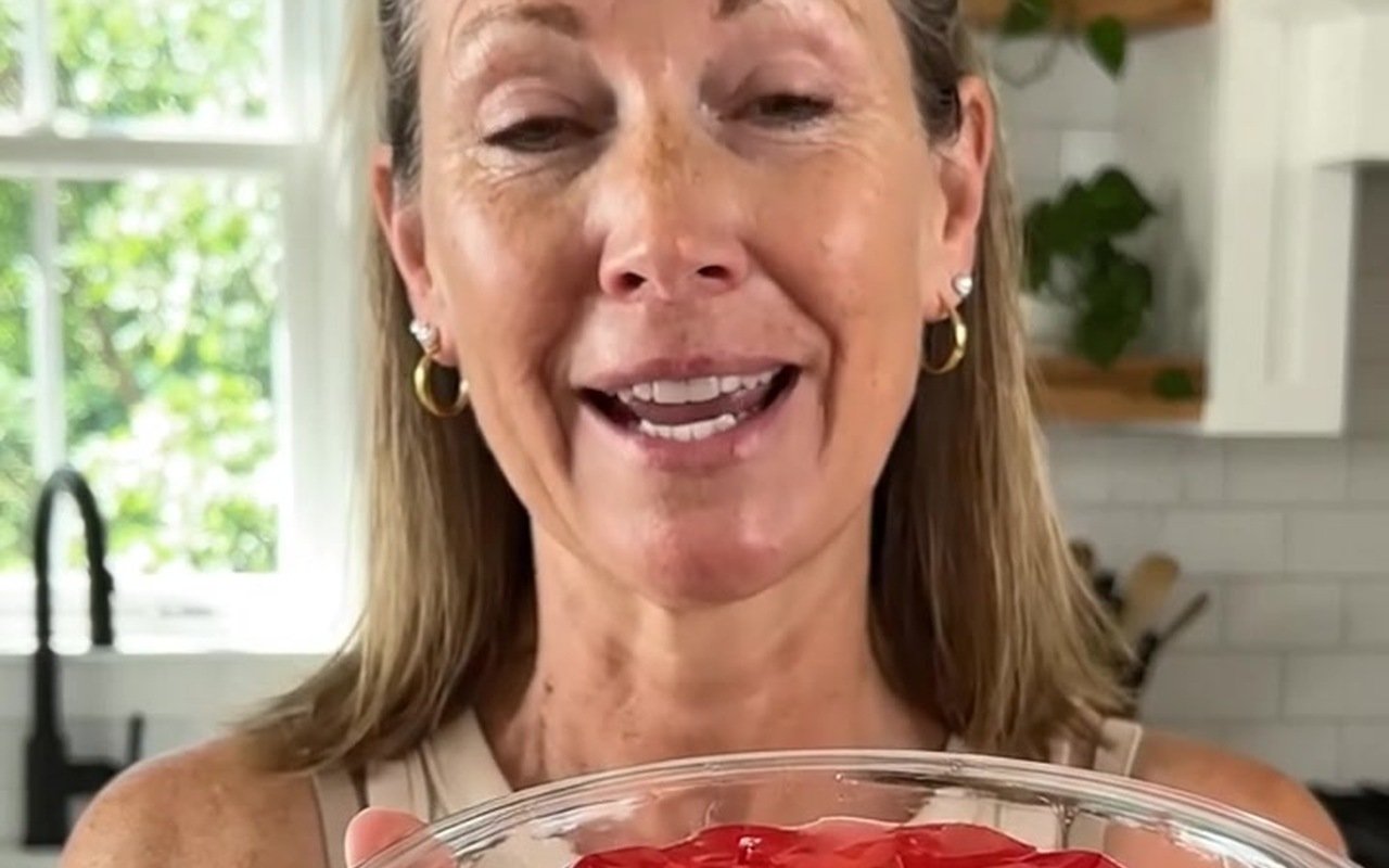 The gelatin ritual being prepared in a home kitchen